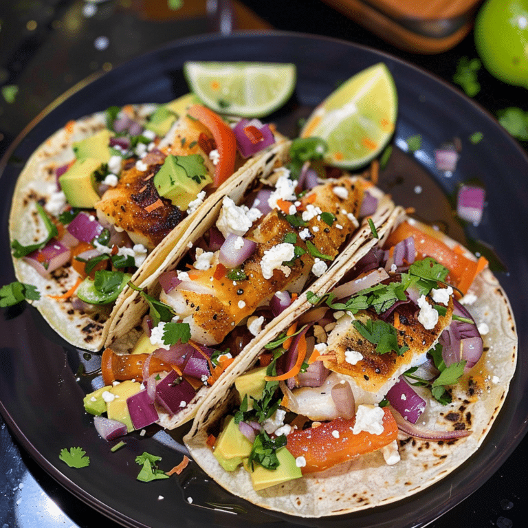 Honey Lime Fish Tacos Recipe