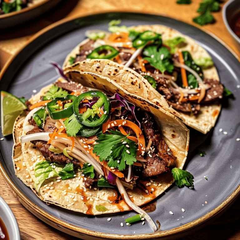 Savory Teriyaki Beef Tacos Recipe with Juicy Flavor