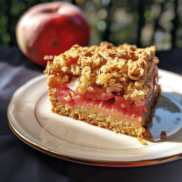Rhubarb Crumble Cake: A Flavorful Dessert with Crunch and Sweetness