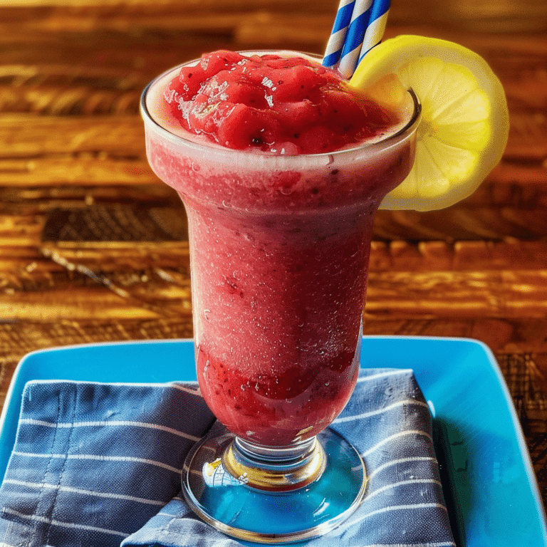 Berry Lemonade Slush Recipe for a Tangy Treat