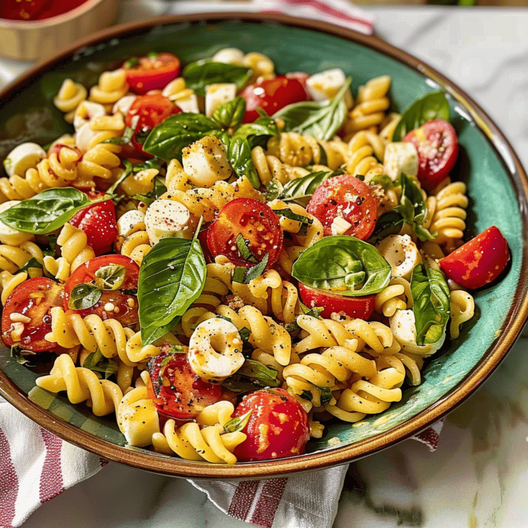 Caprese Pasta Salad: A Fresh and Flavorful Summer Dish
