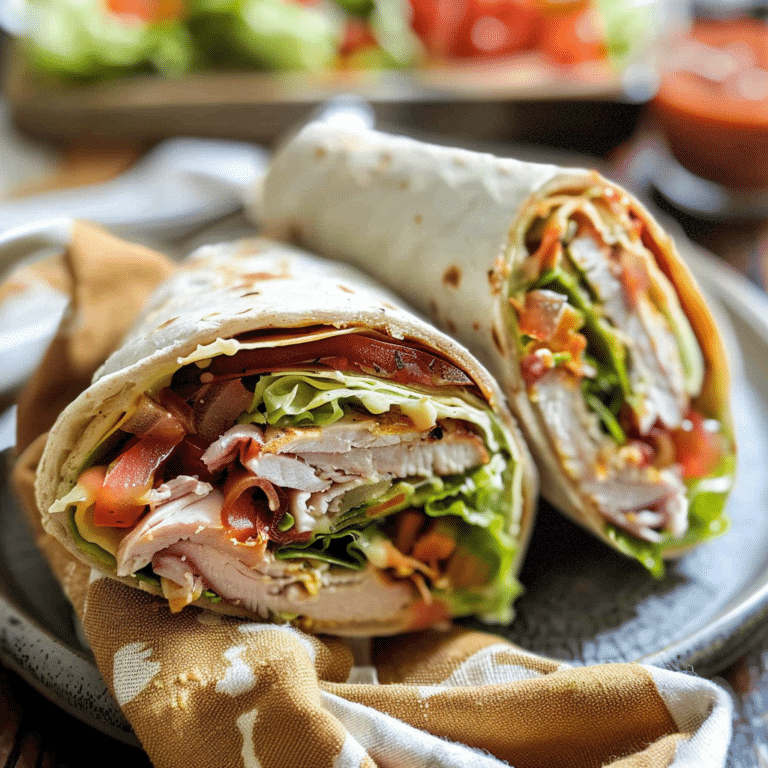 Turkey Club Wrap Recipe: A Flavorful Lunch Break