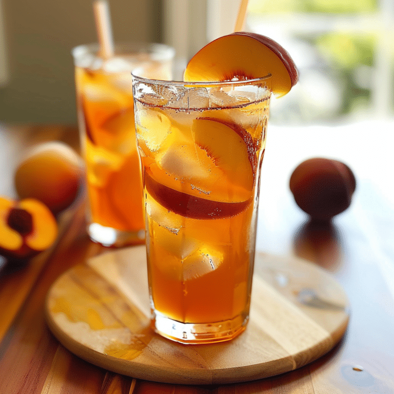 Homemade Iced Peach Tea Recipe for Summer Refreshment
