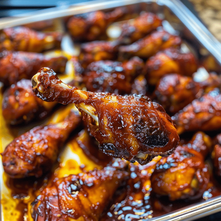 BBQ Chicken Drumsticks Oven Style
