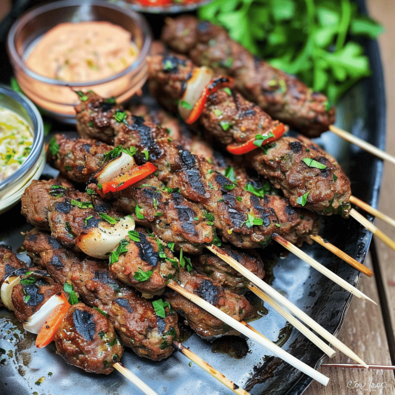 Grilled Kofta Skewers: A Flavorful Middle Eastern Delight