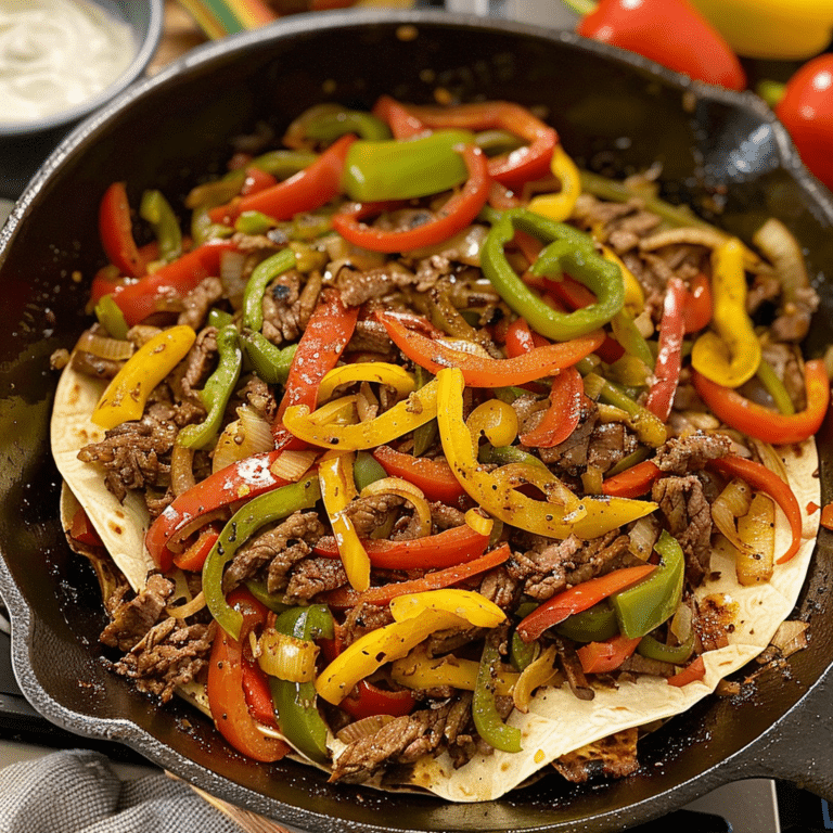 Beef Fajitas Recipe with Ground Beef and Spices