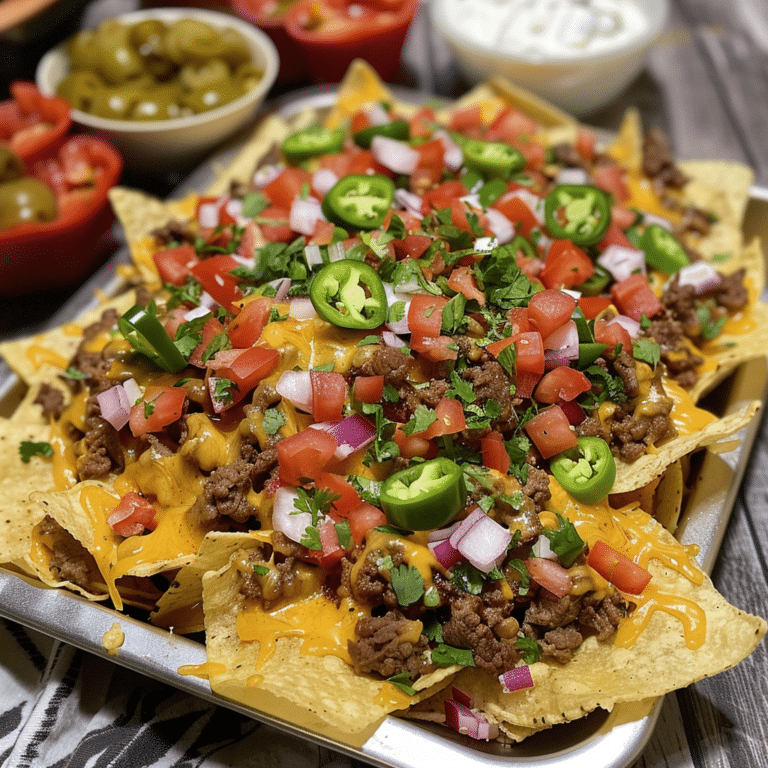 Loaded Beef Nachos