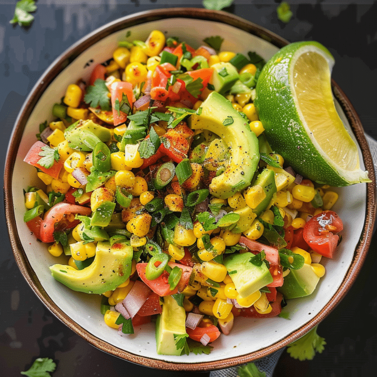 Avocado Corn Salad: A Simple, Flavorful Summer Recipe