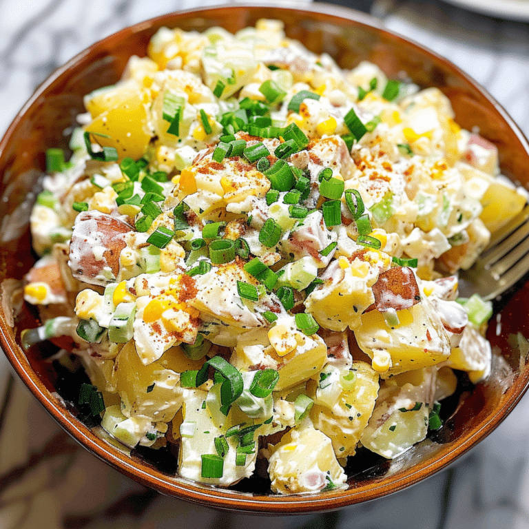 Loaded Potato Salad Recipe with Bacon and Cheddar