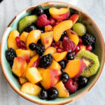 Peach Fruit Salad with Honey and Basil