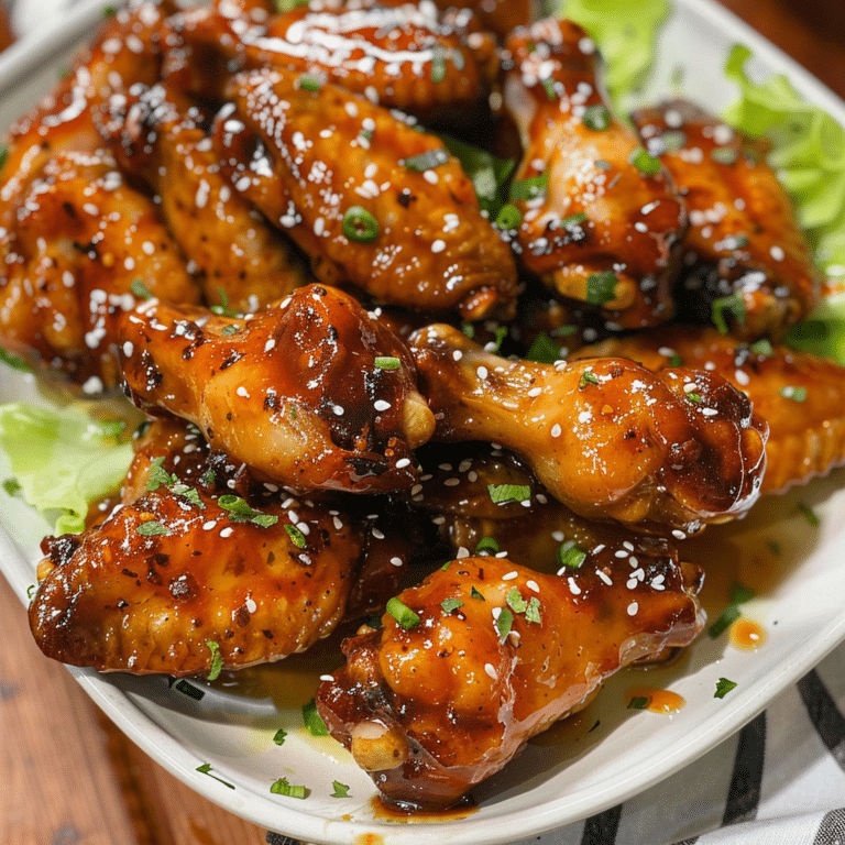 Honey Garlic Wings Recipe: Juicy, Flavor-Packed Baked Chicken