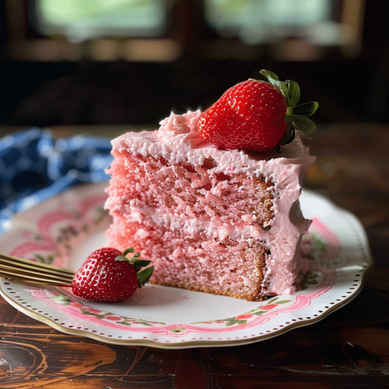 Strawberry Cake | A Moist and Flavorful Layer Cake