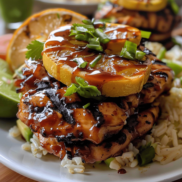 Huli Huli Chicken Stack