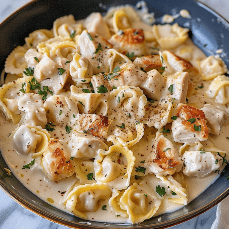 Chicken Alfredo Tortellini: Creamy, Cheesy, and Perfect