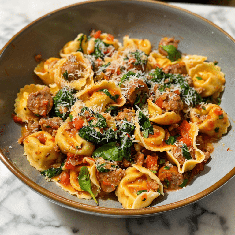 Garlic Sausage Tortellini
