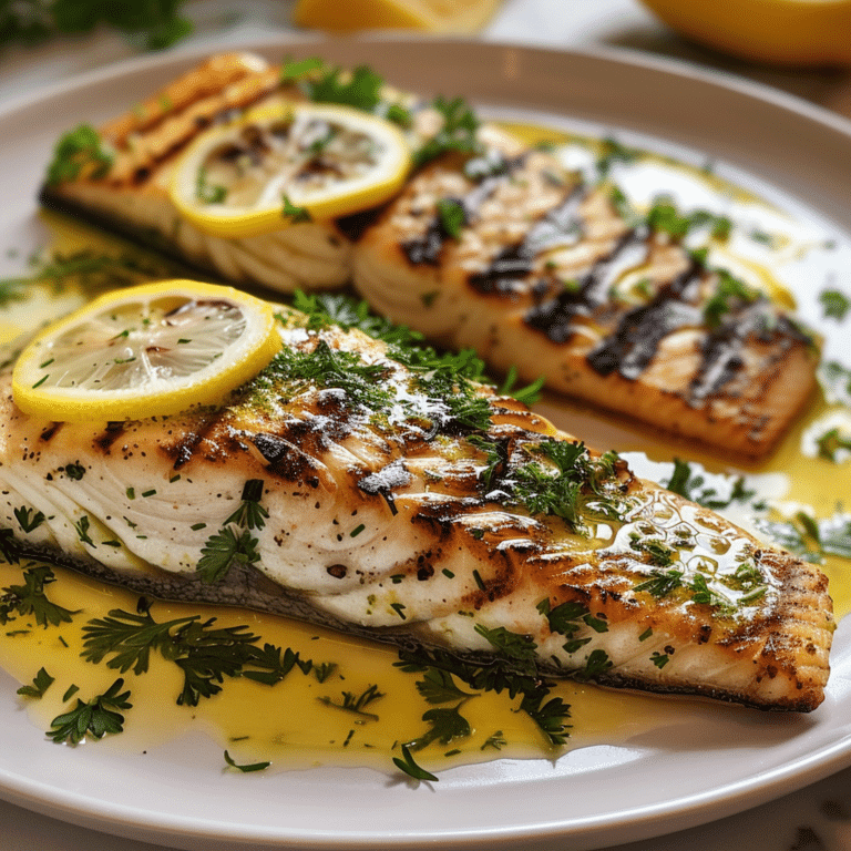 Lemon Herb Grilled Fish Recipe