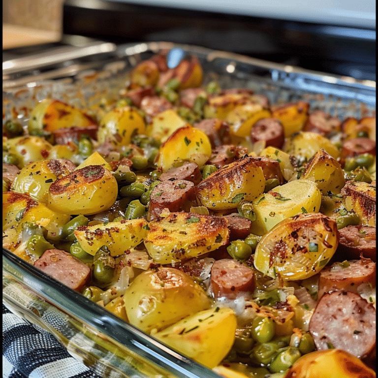 Sausage Green Bean Potato Casserole