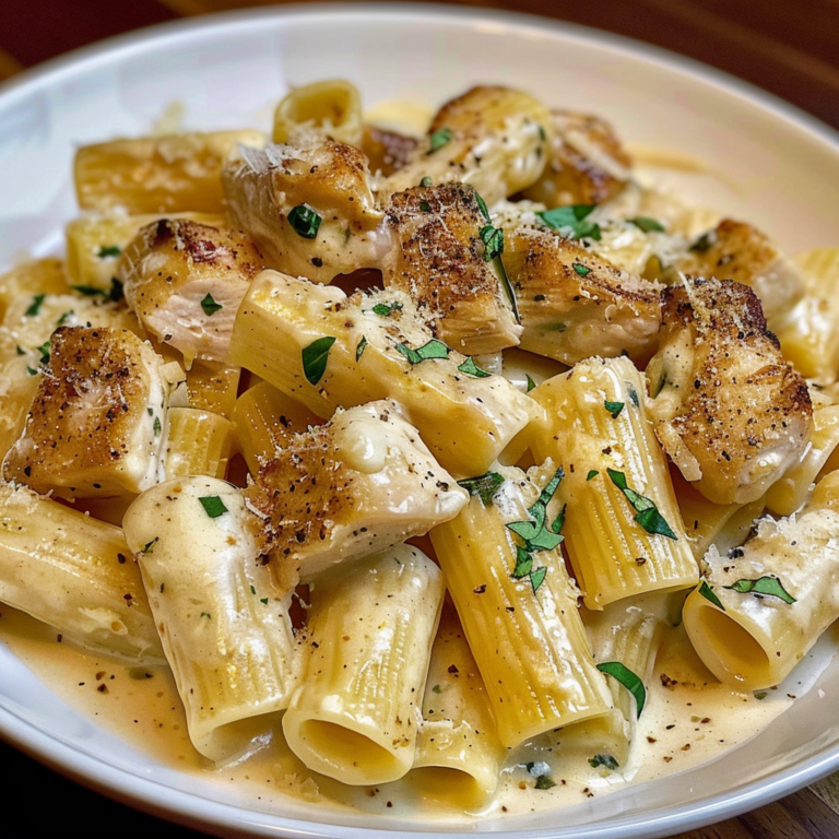 Garlic Parmesan Chicken Rigatoni