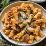 Easy Creamy Italian Sausage Rigatoni