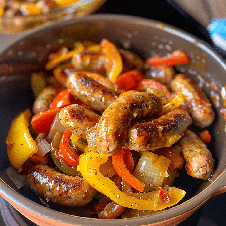 Crockpot Sausage and Peppers Recipe