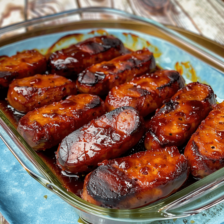 Baked BBQ Sausage