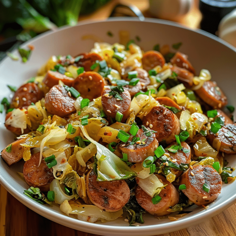 Sausage and Cabbage Stir Fry (30-Minutes)