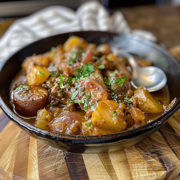 Saucy Hungarian Red Potato Goulash