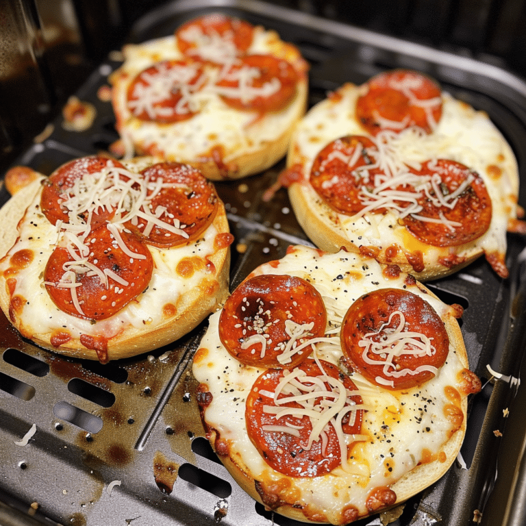 Air Fryer English Muffin Pizzas