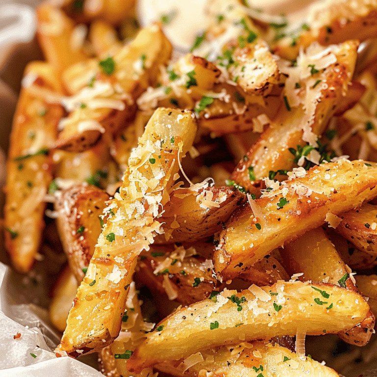 Air Fryer Garlic Parmesan French Fries