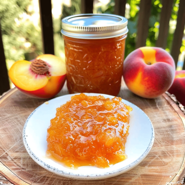 Small Batch Vanilla Peach Jam