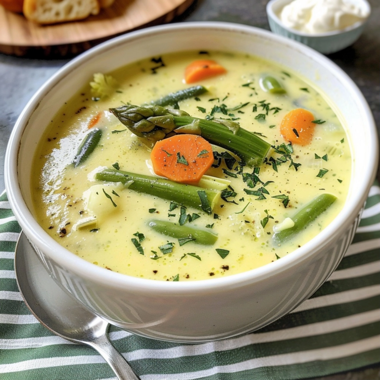Cream of Spring Vegetable Soup