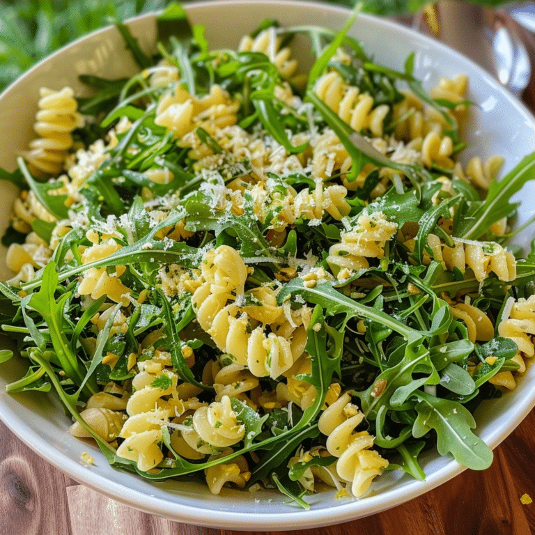Lemon Arugula Pasta Salad