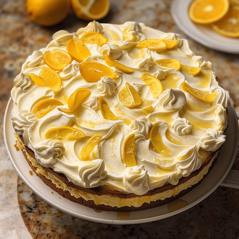 Limoncello Mascarpone Cake – A Citrus Delight!