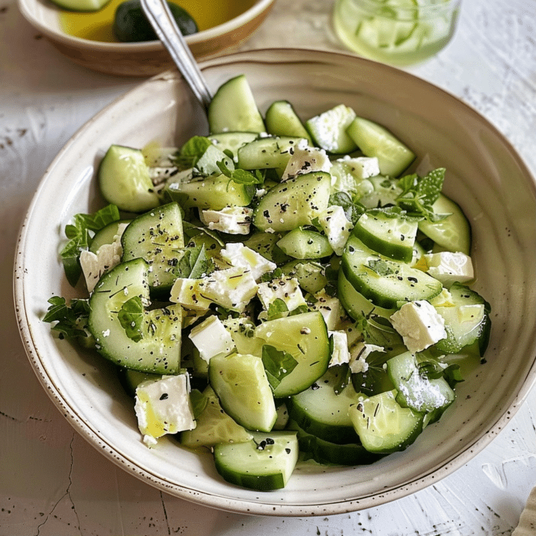 Refreshing Feta and Cucumber Delight Recipe