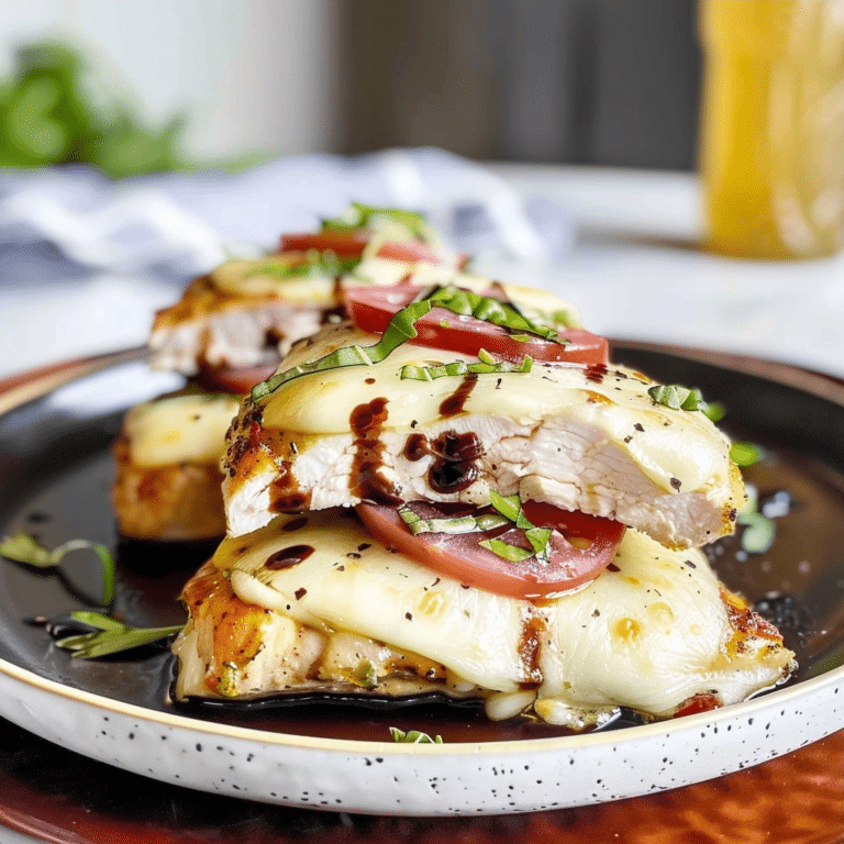 Balsamic Baked Chicken Breast with Mozzarella Cheese