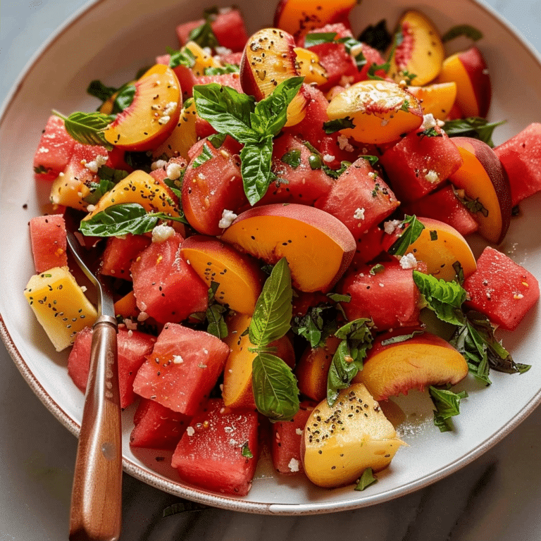The Peach Watermelon Salad That Tastes Like Summer