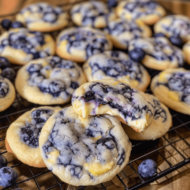 Lemon Blueberry Cheesecake Cookies