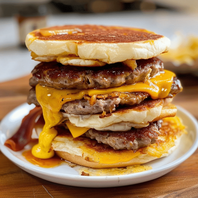 Easy Homemade McGriddle Breakfast Sandwiches Recipe