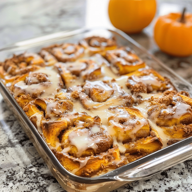 Pumpkin Cinnamon Roll Bake Recipe