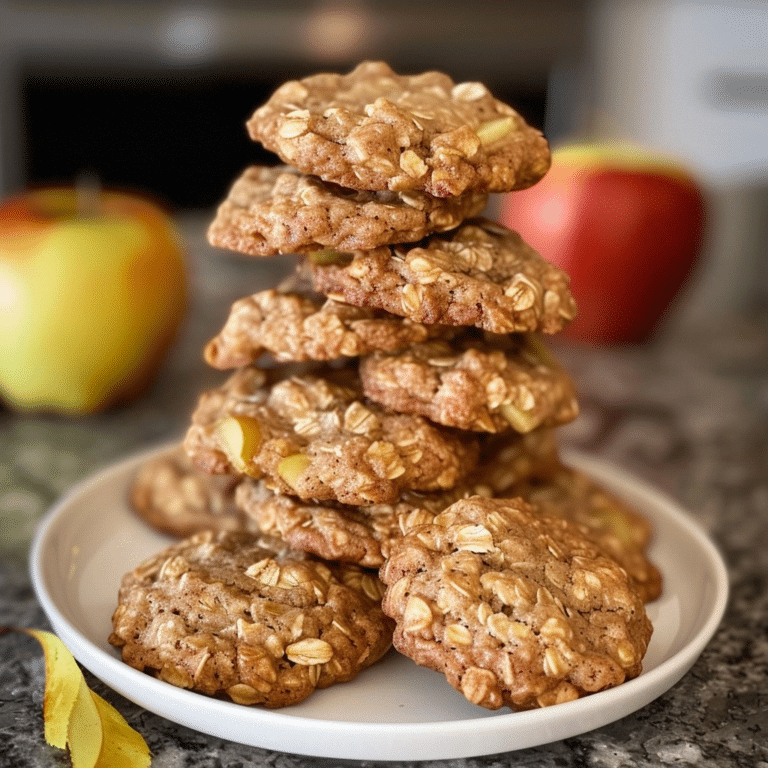Chewy Apple Cinnamon Oatmeal Cookies Recipe