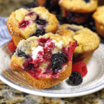 Summer Berry Cream Cheese Muffins – Soft & Easy Breakfast Recipe