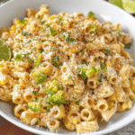 Zesty Elote-Inspired Pasta Delight: Creamy Summer Bowl