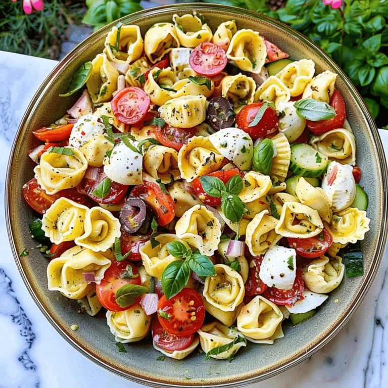 This Tortellini Caprese Pasta Salad Is the Prettiest Summer Party Dish You'll Ever Make!