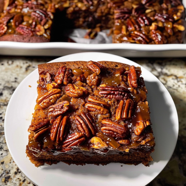 Pumpkin Pecan Upside Down Cake Recipe